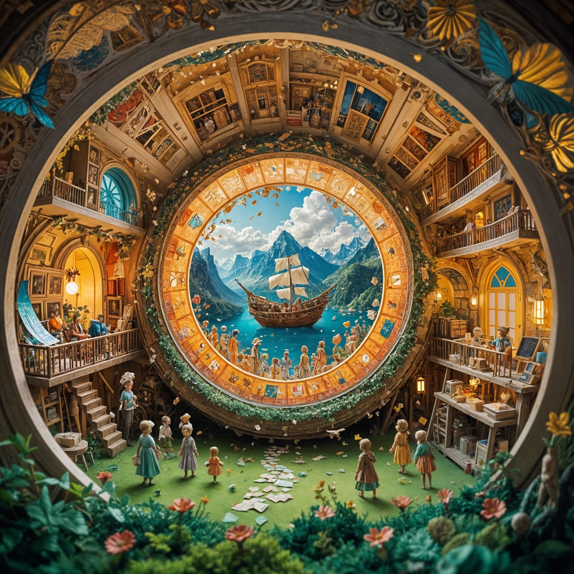 A Beautiful Kaleidoscopic Paper World