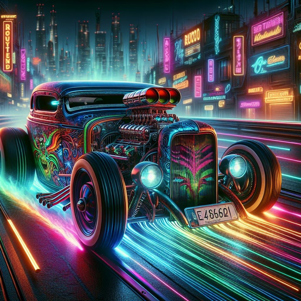 1950 lowrider hotrod - AI Generated Artwork - NightCafe Creator