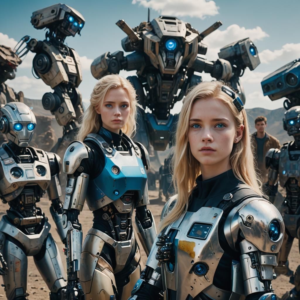 Fake friends vs real ones. Blonde hair blue eyes and robots ...
