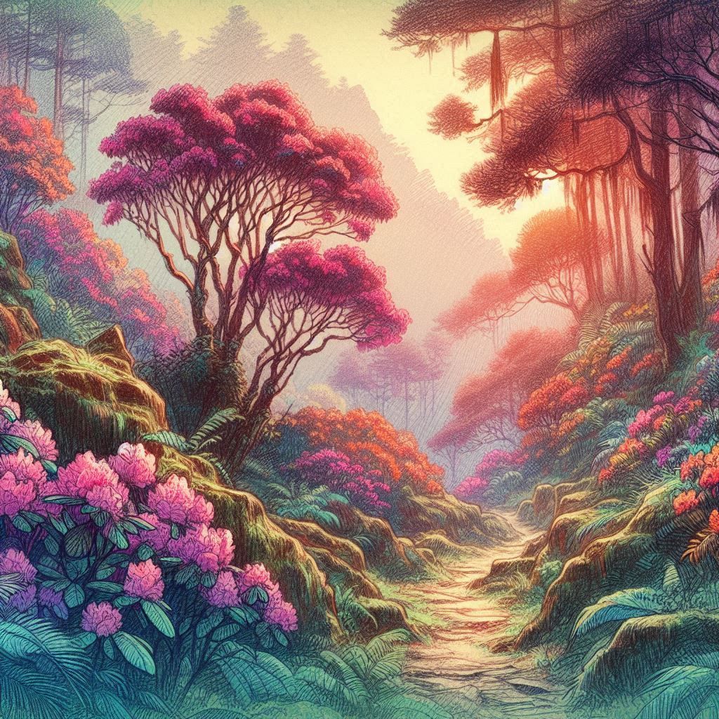 The light dances, while the color entrances