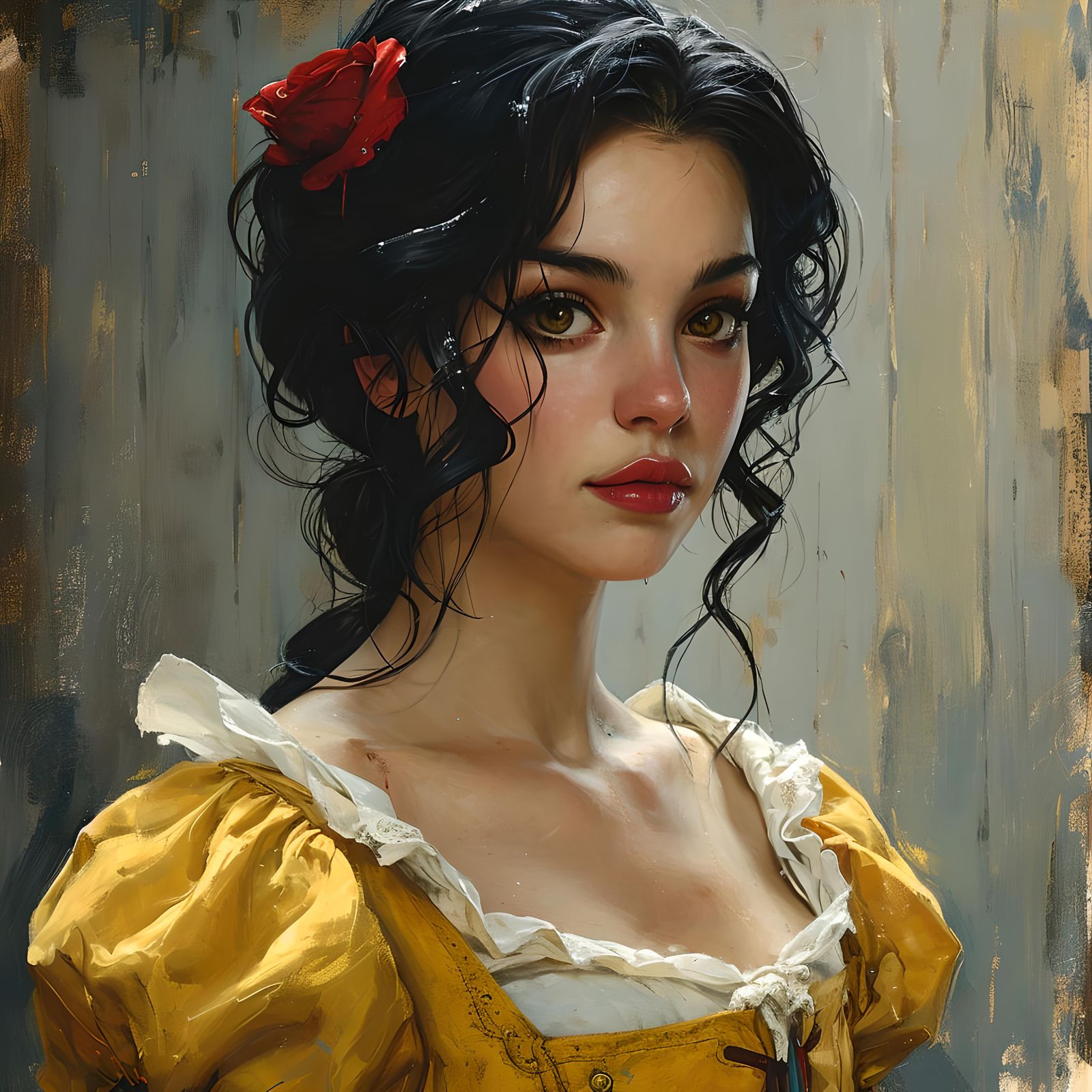 Portrait of a girl named Snow