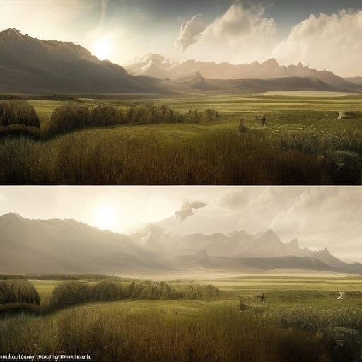 Country pampas view in Argentina