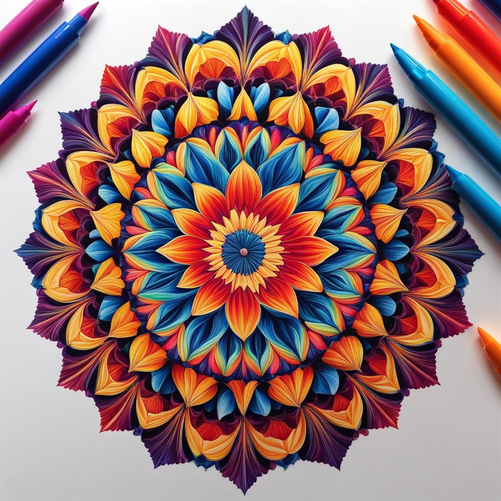 Amazing flower mandala