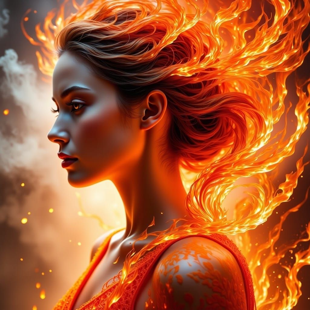 <lora:Made from Fire:1.0>; create alcahol inks and pen illustrations; art; 8k; High-resolution, hyperrealistic photograph of realistic flame...