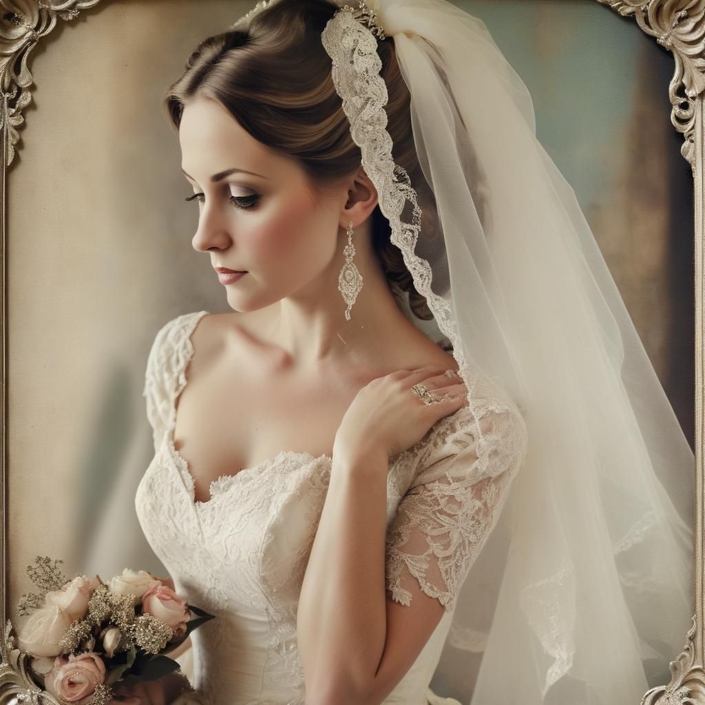 Vintage Bridal Portrait