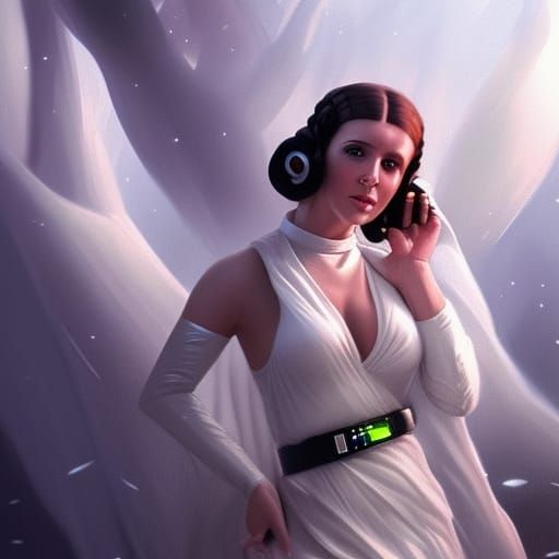 Princess Leia - AI Generated Artwork - NightCafe Creator