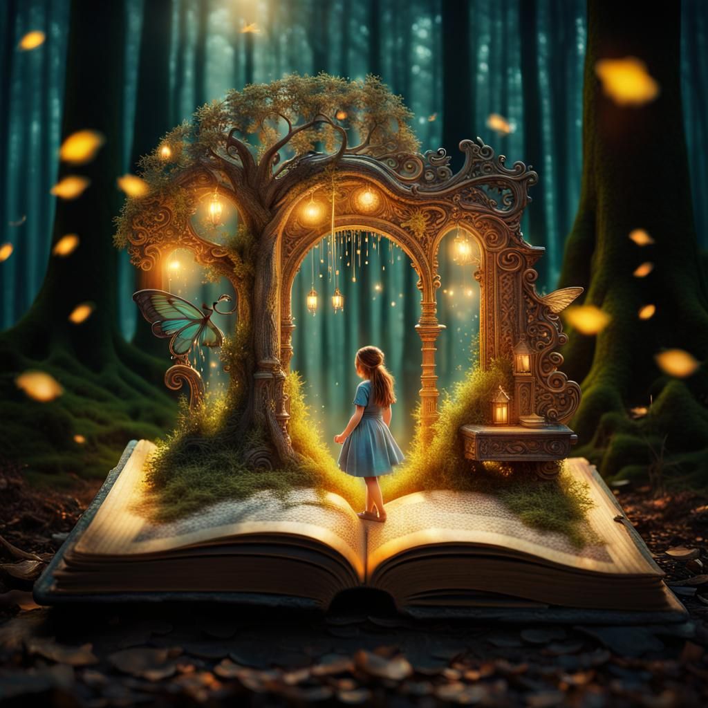 Enter the magical realm of the book   by @Mr Doodle