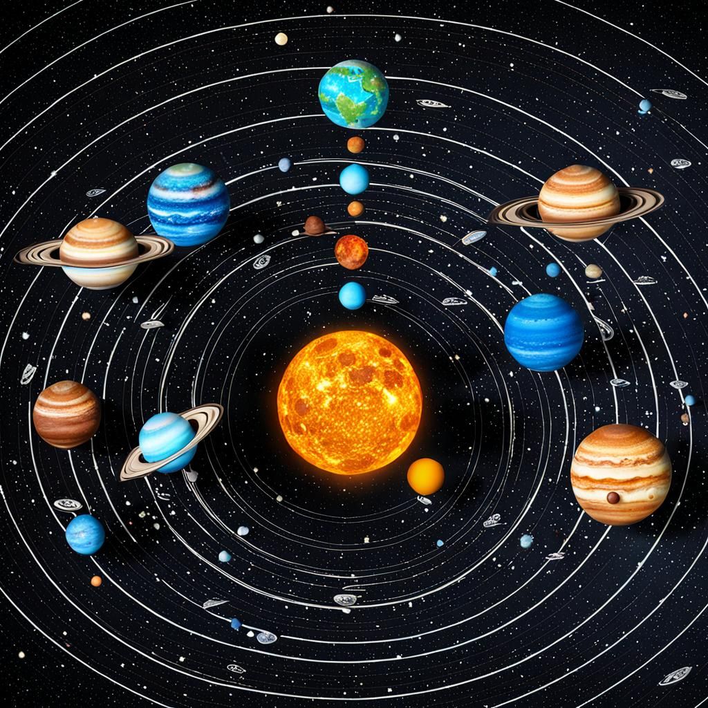Chocolate solar system