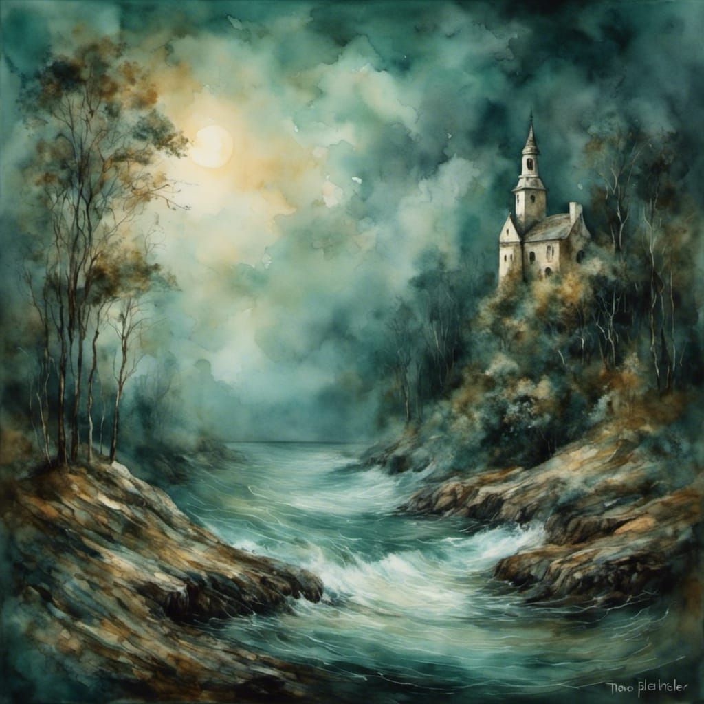  <lora:Picture-book machine:1.0> The silence before the storm