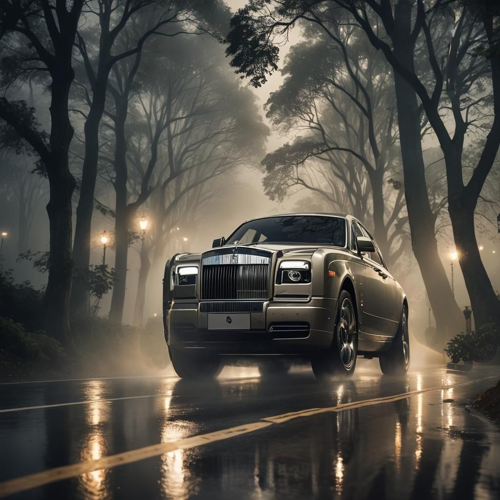 Luxury Rolls Royce in Detailed Matte Painting