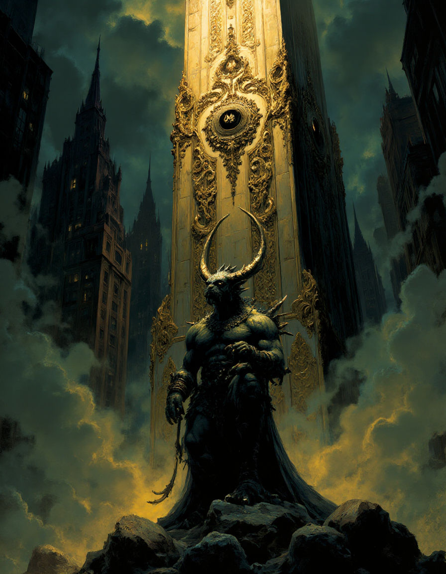 A majestic obsidian demon 5