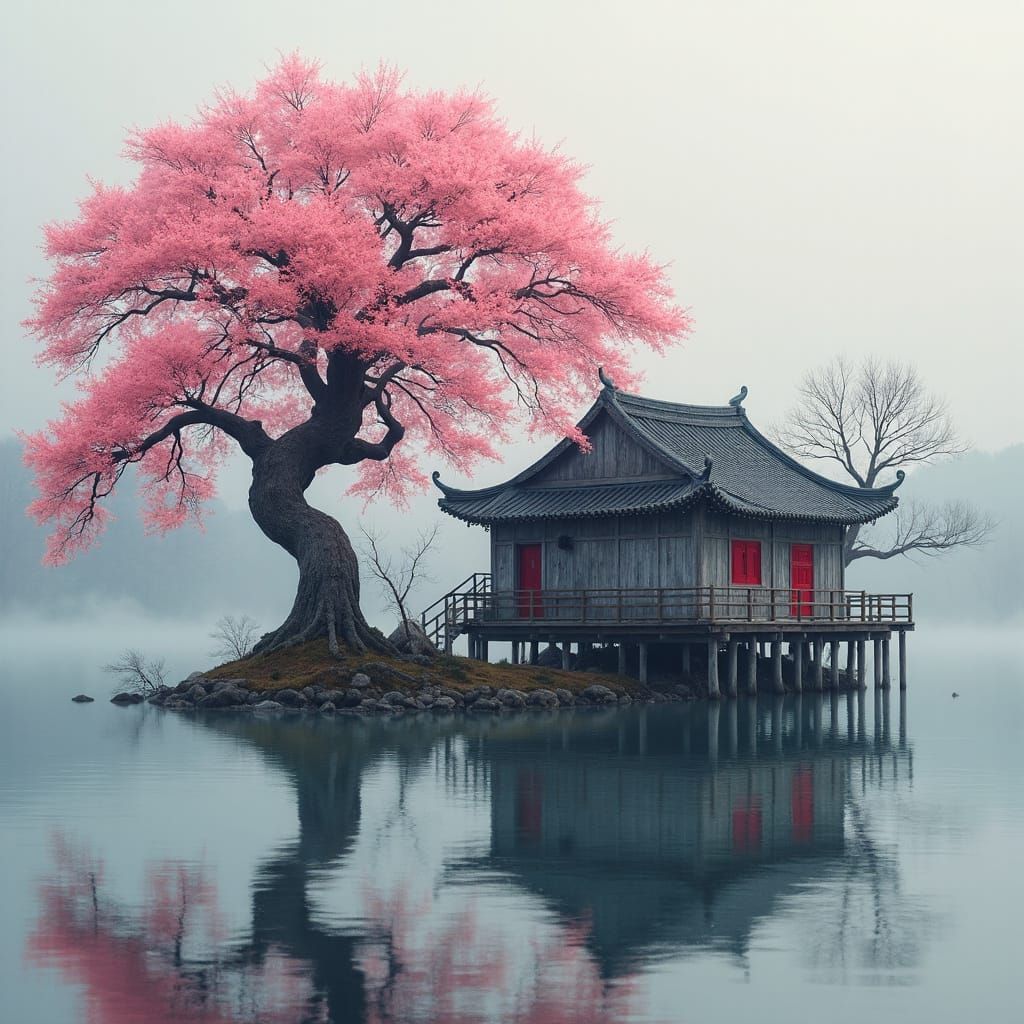 מתחת לעץ הורוד