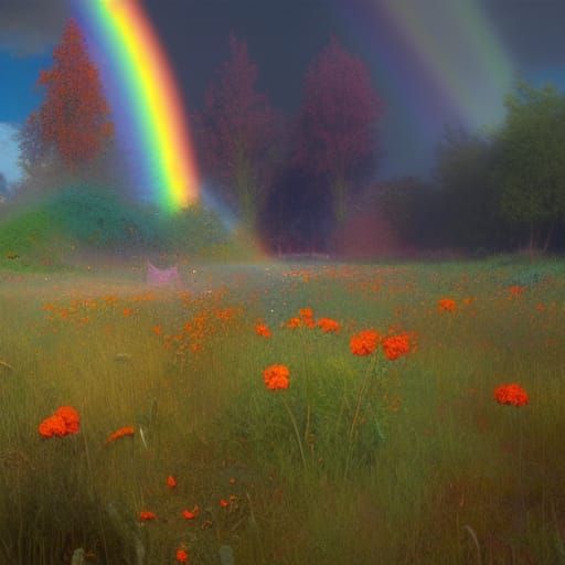 rainbow cotton meadow