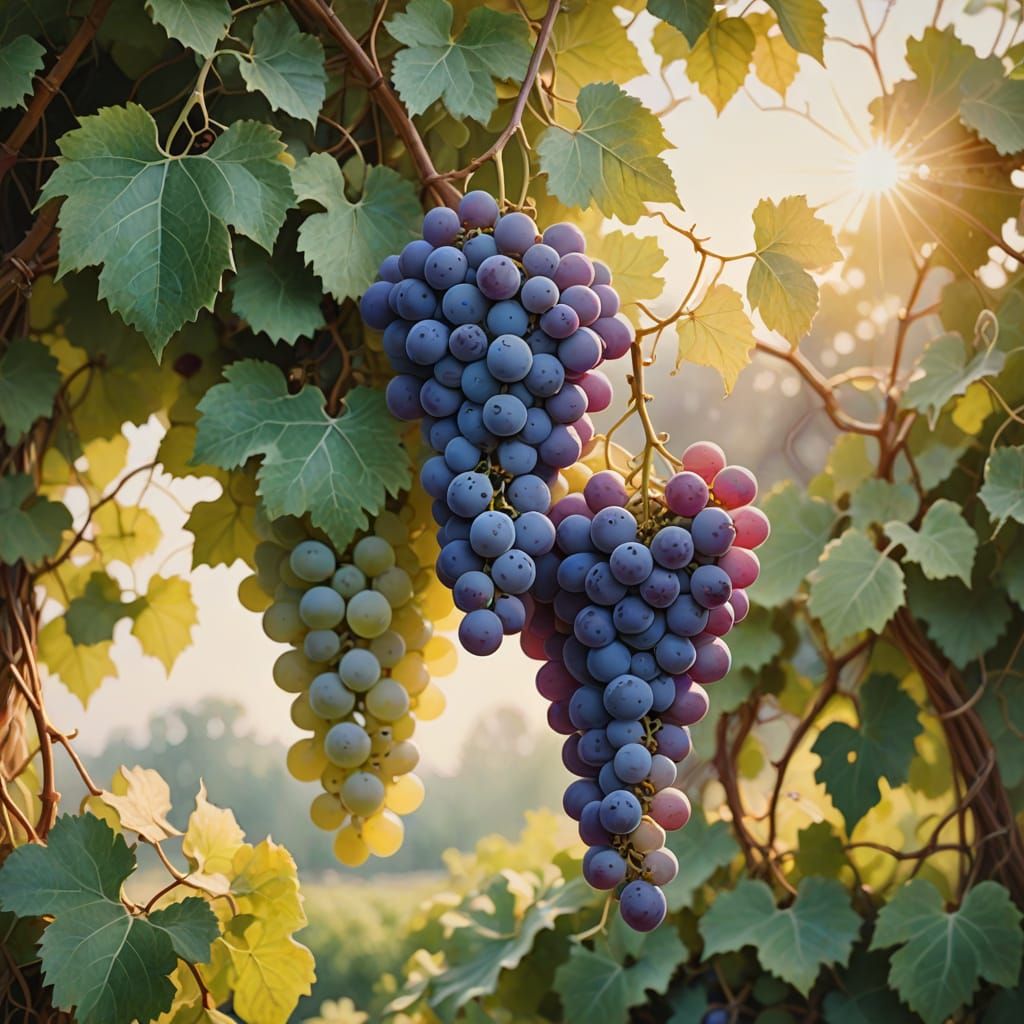 Faux grape vines made of string   by @Cristian