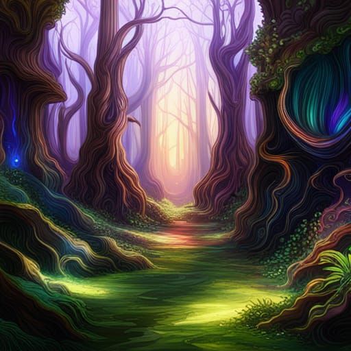 Storybook Forest - AI Generated Artwork - NightCafe Creator