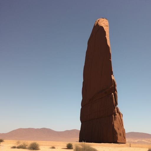 Monolith in the desert