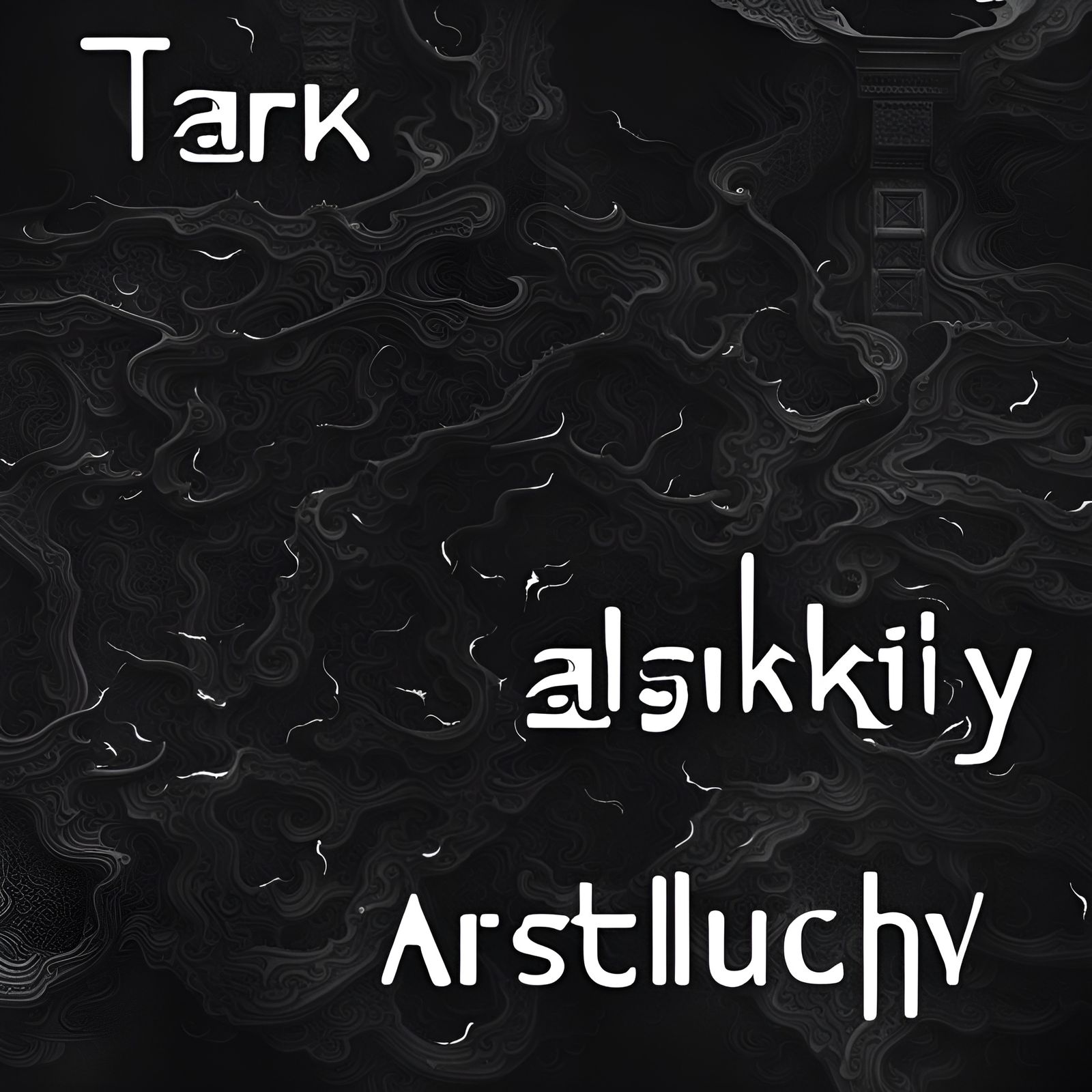 tarkovsky, abstract art, dark ambient music cover art