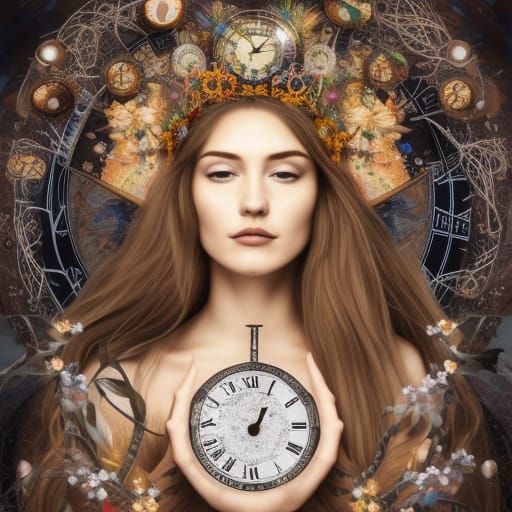 Goddess of Time - AI Generated Artwork - NightCafe Creator