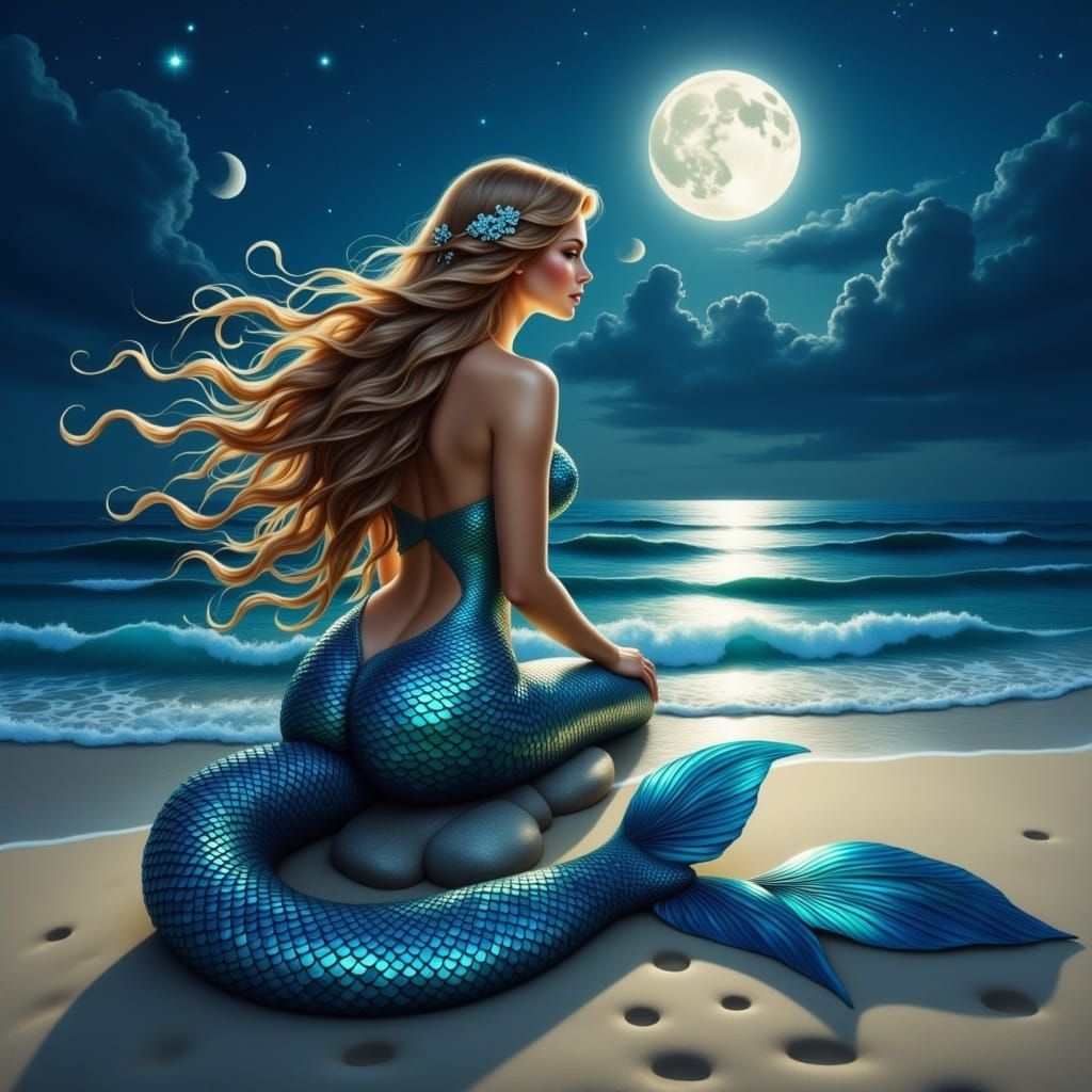 <lora:MermaidFlux:1.0> 