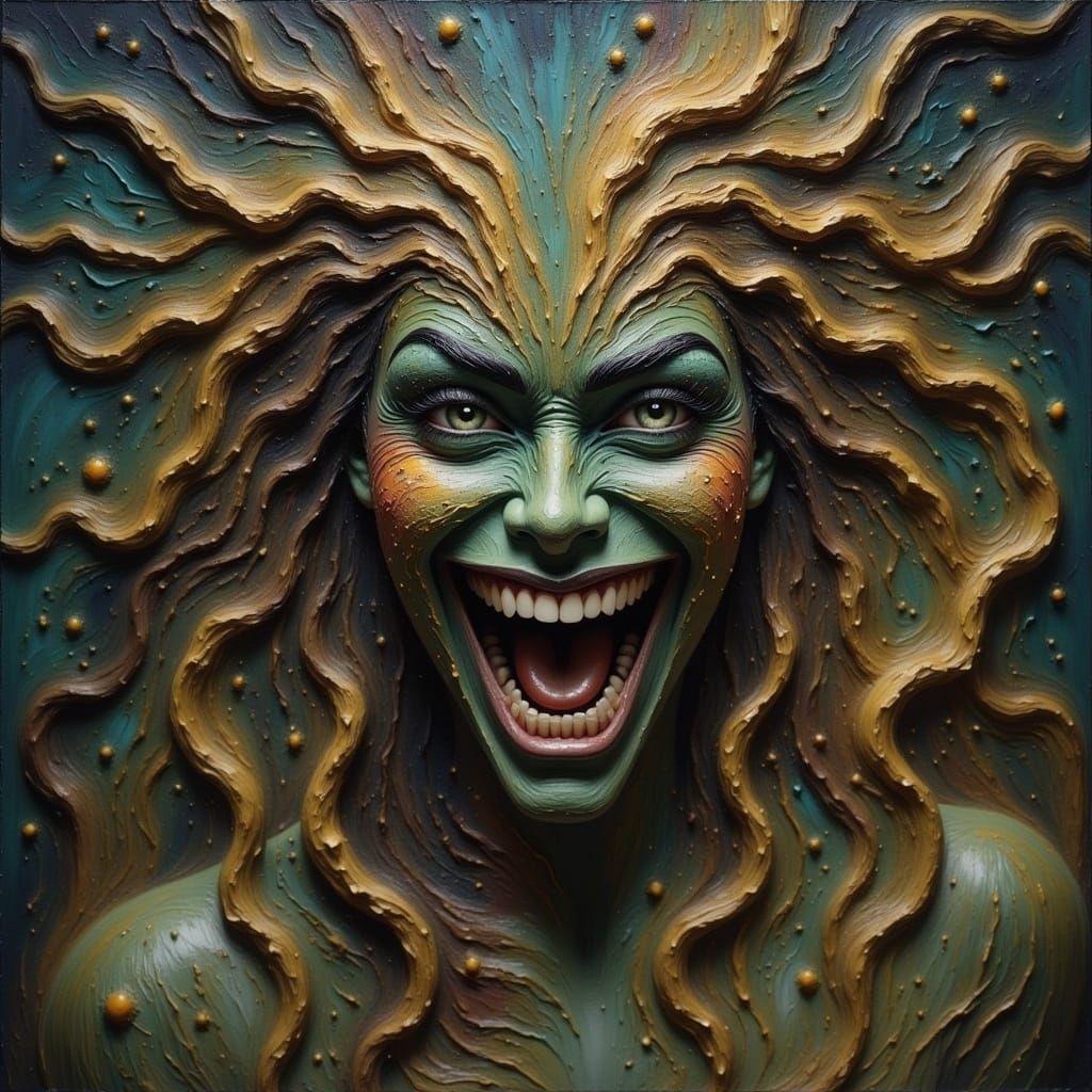 Vibrant Cartoon Goddess in Cinematic Splendor - AI Art