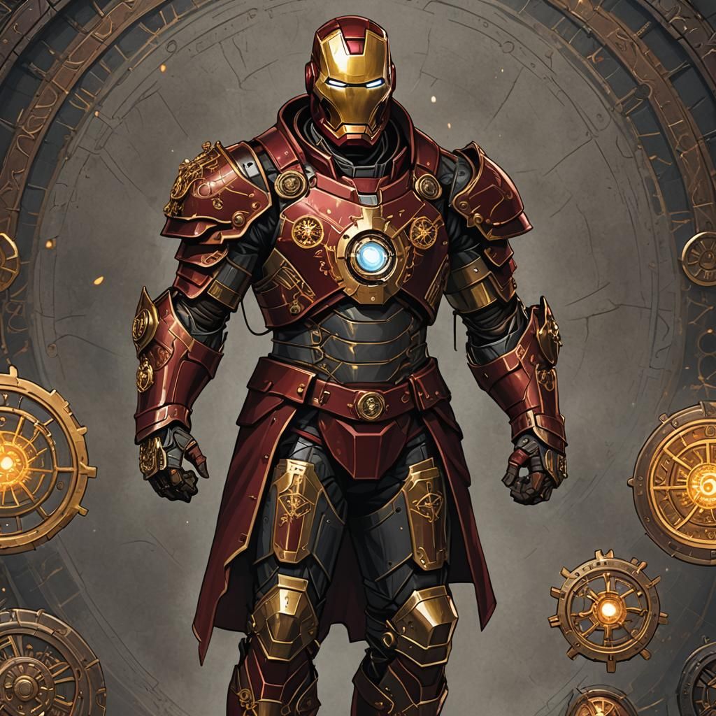 An artificer version of Iron man.