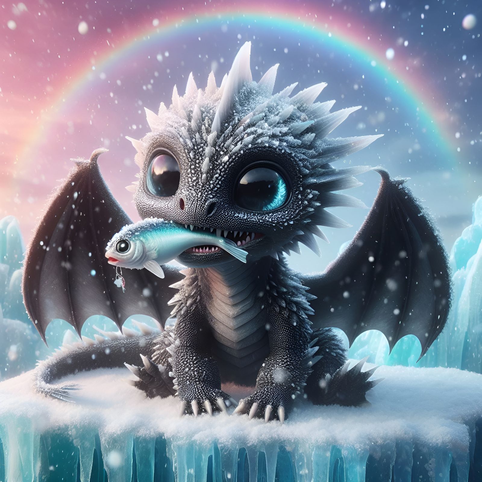 Hungry Ice Dragon