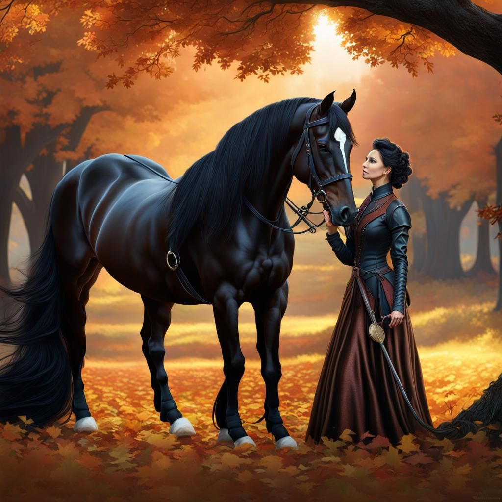 Friesian in Autumn