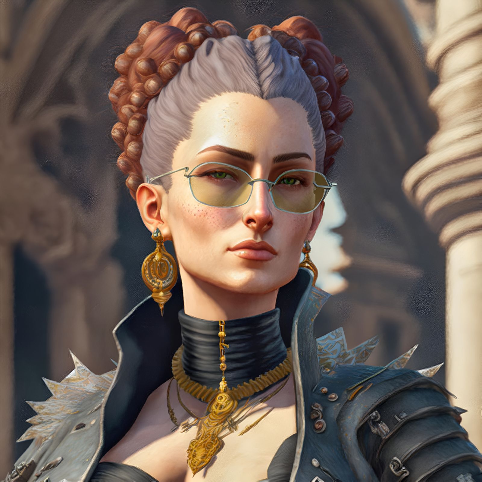 Midjourney: Cool and she knows it.