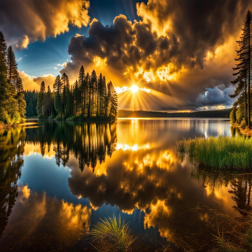 Reflections in Water  by @Mi3ch