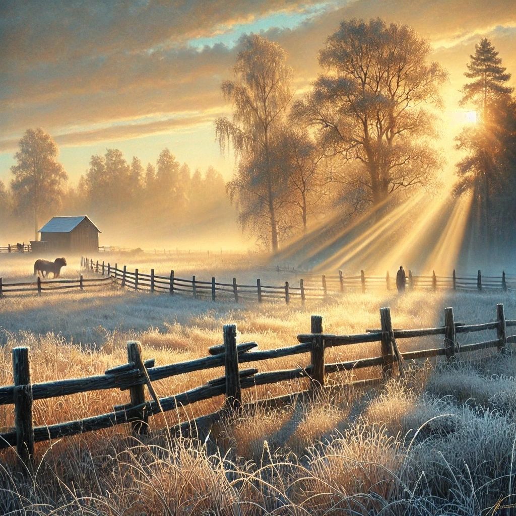 The paddock - oil on linen