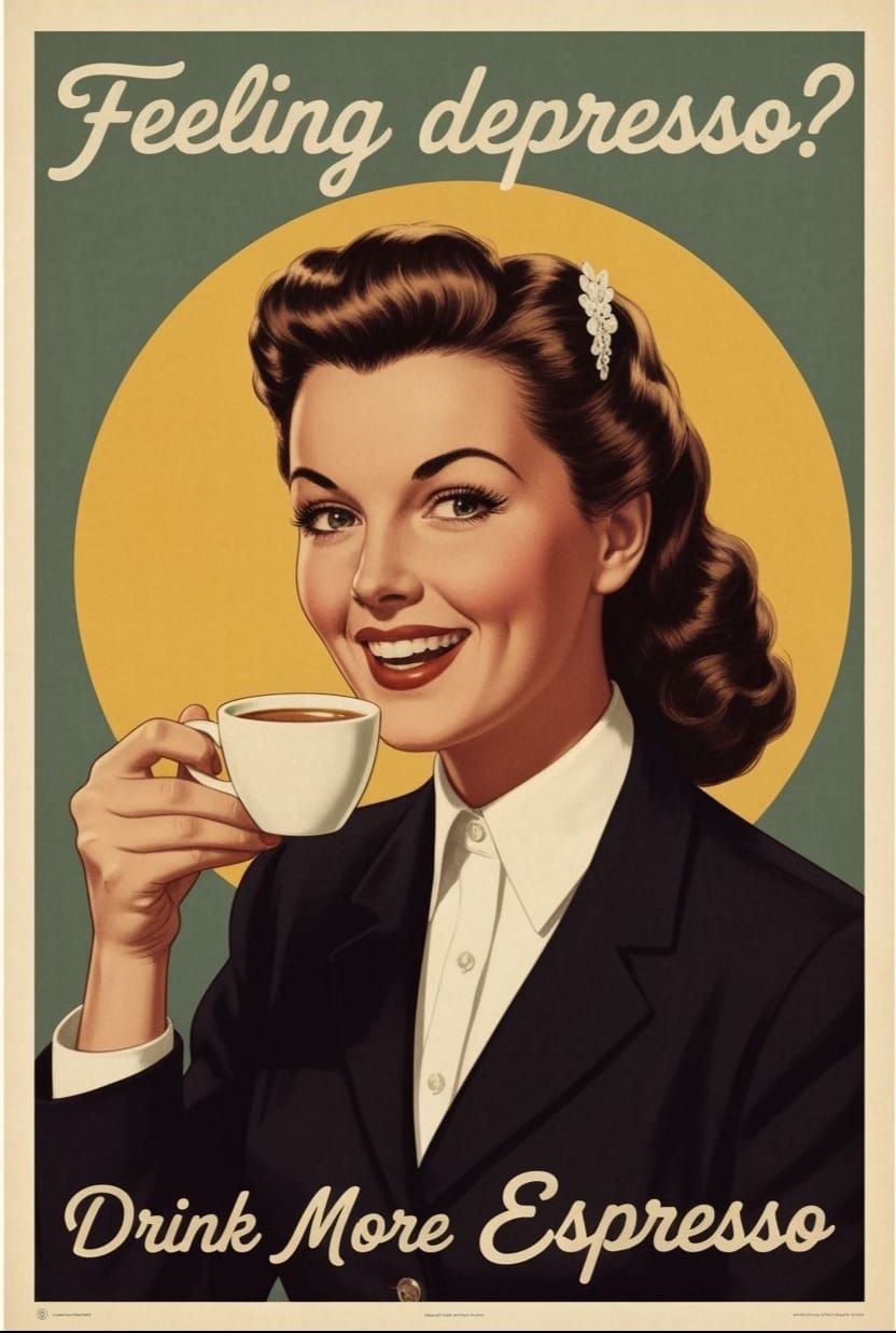 Feeling depresso? Drink more Espresso!  by @David Gotet