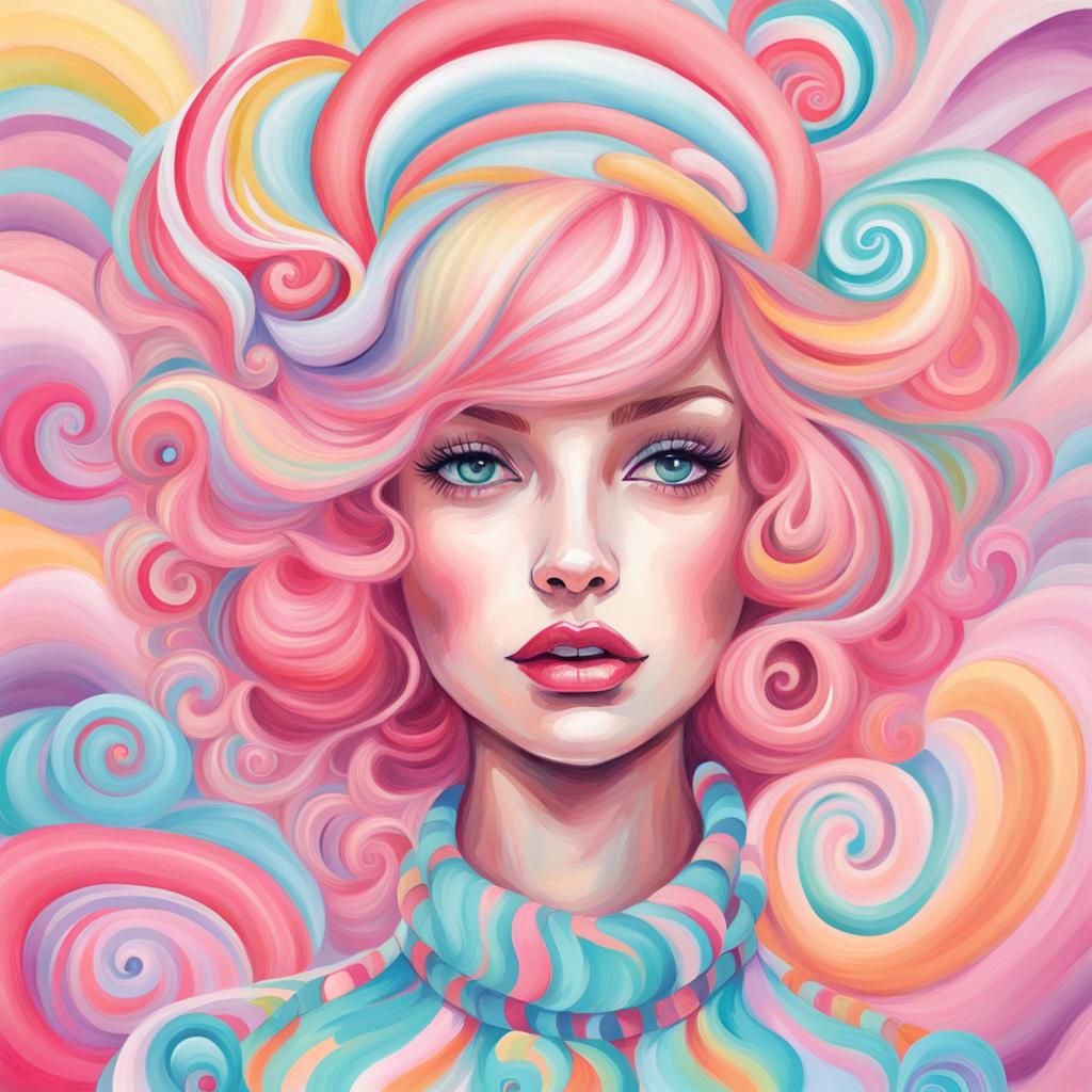 Pastel fashion girl