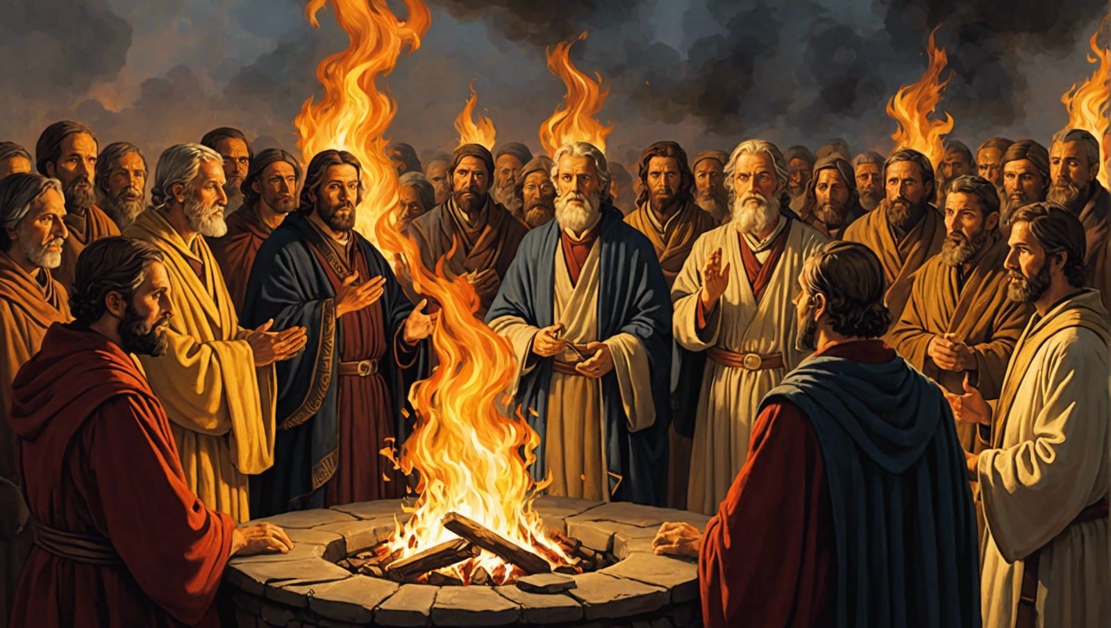 Acts 2:3-4: "And appeared to them divided tongues as of fire...