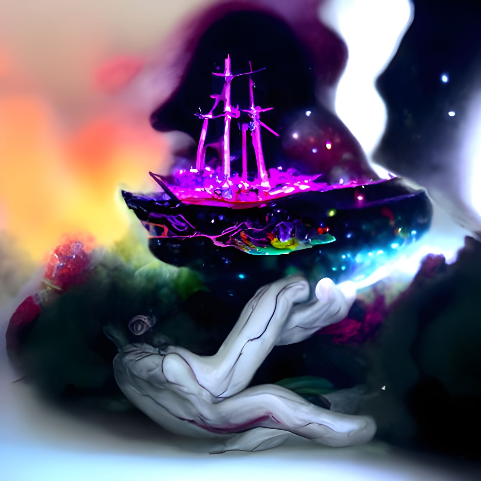Night ship, the beholding