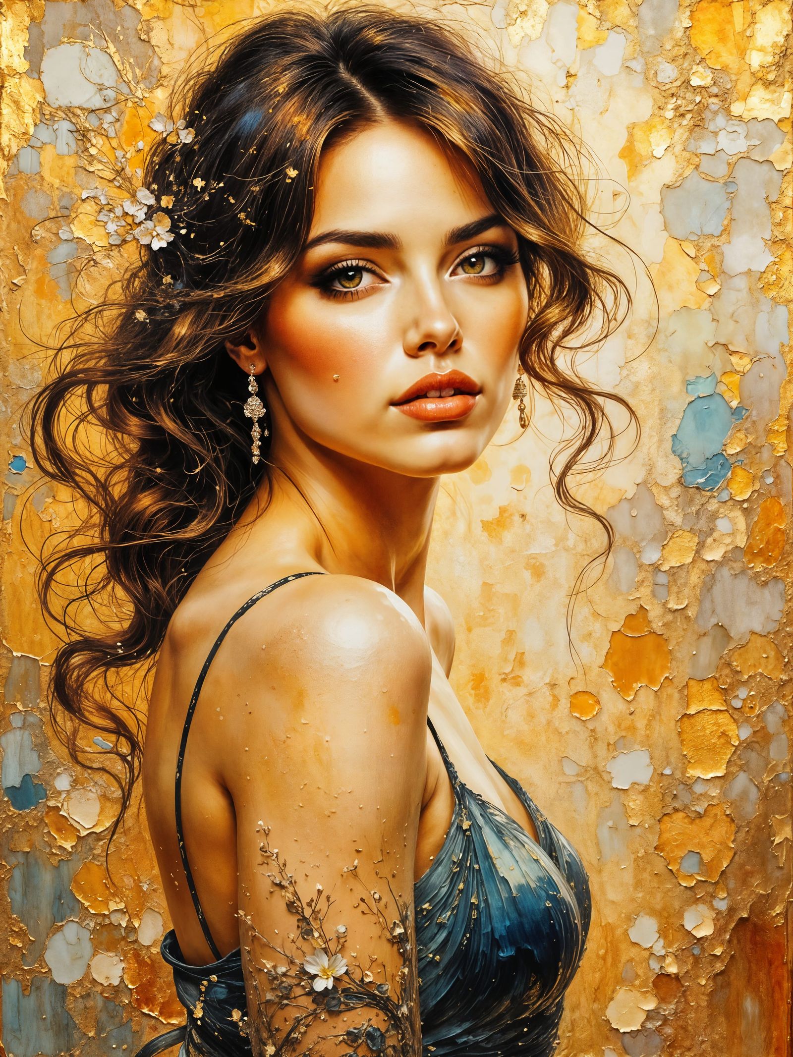 Golden Grace – A Portrait of Poised Allure