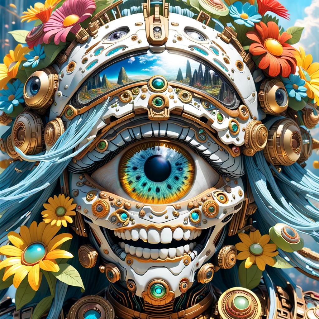 Alien Eye With Teeth