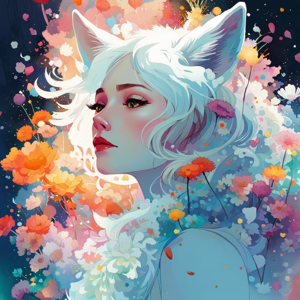 FOX WOMAN - AI Generated Artwork - NightCafe Creator