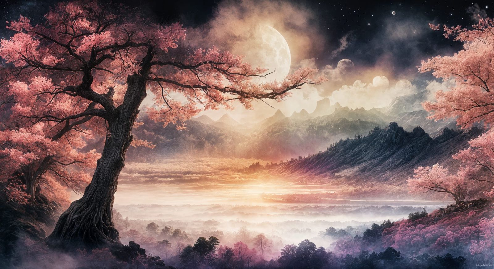 full moon moonlit  by @AK