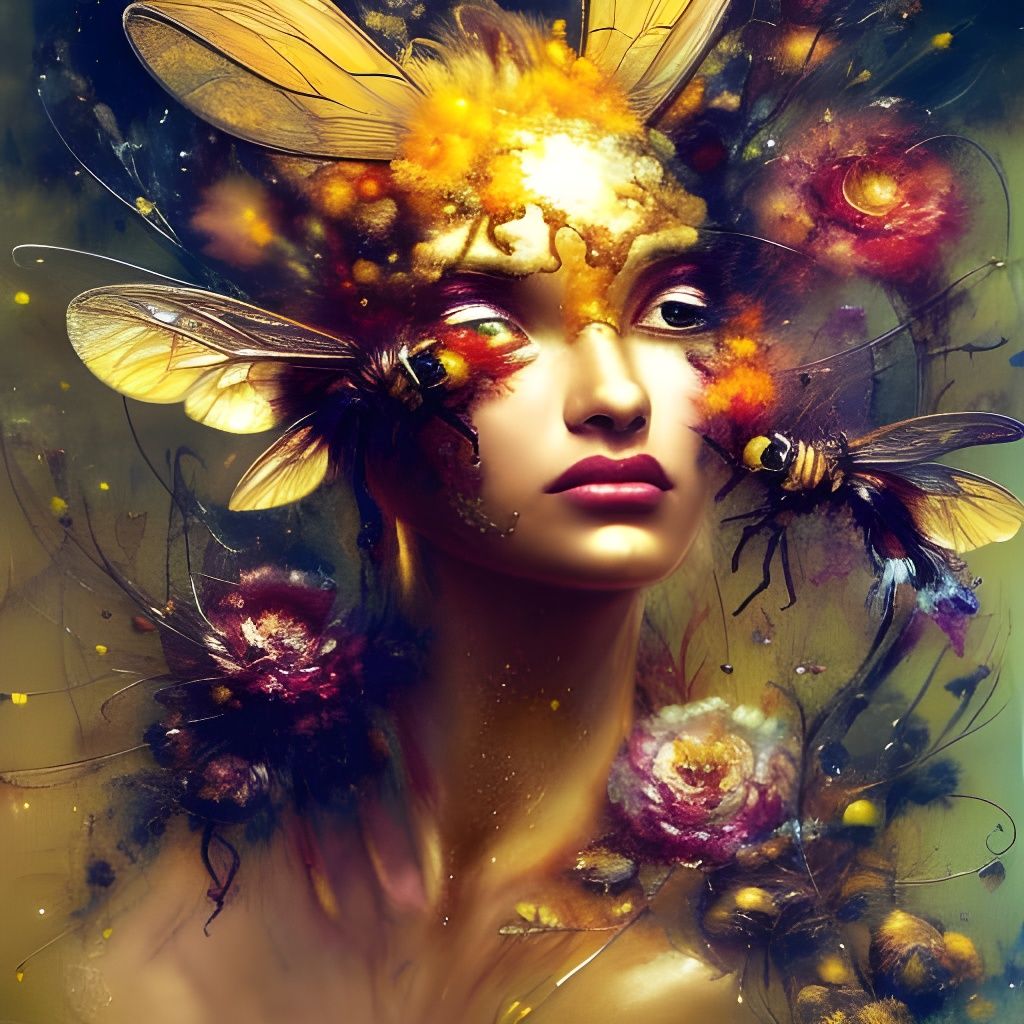 Bee Woman - AI Generated Artwork - NightCafe Creator