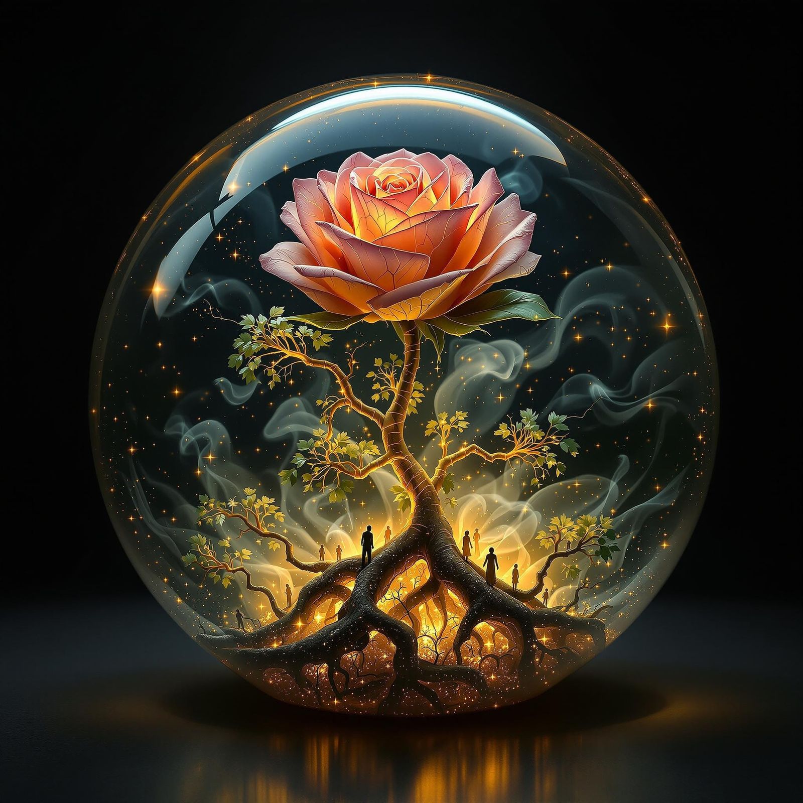 Roseglass Branch   by @Lofn AI