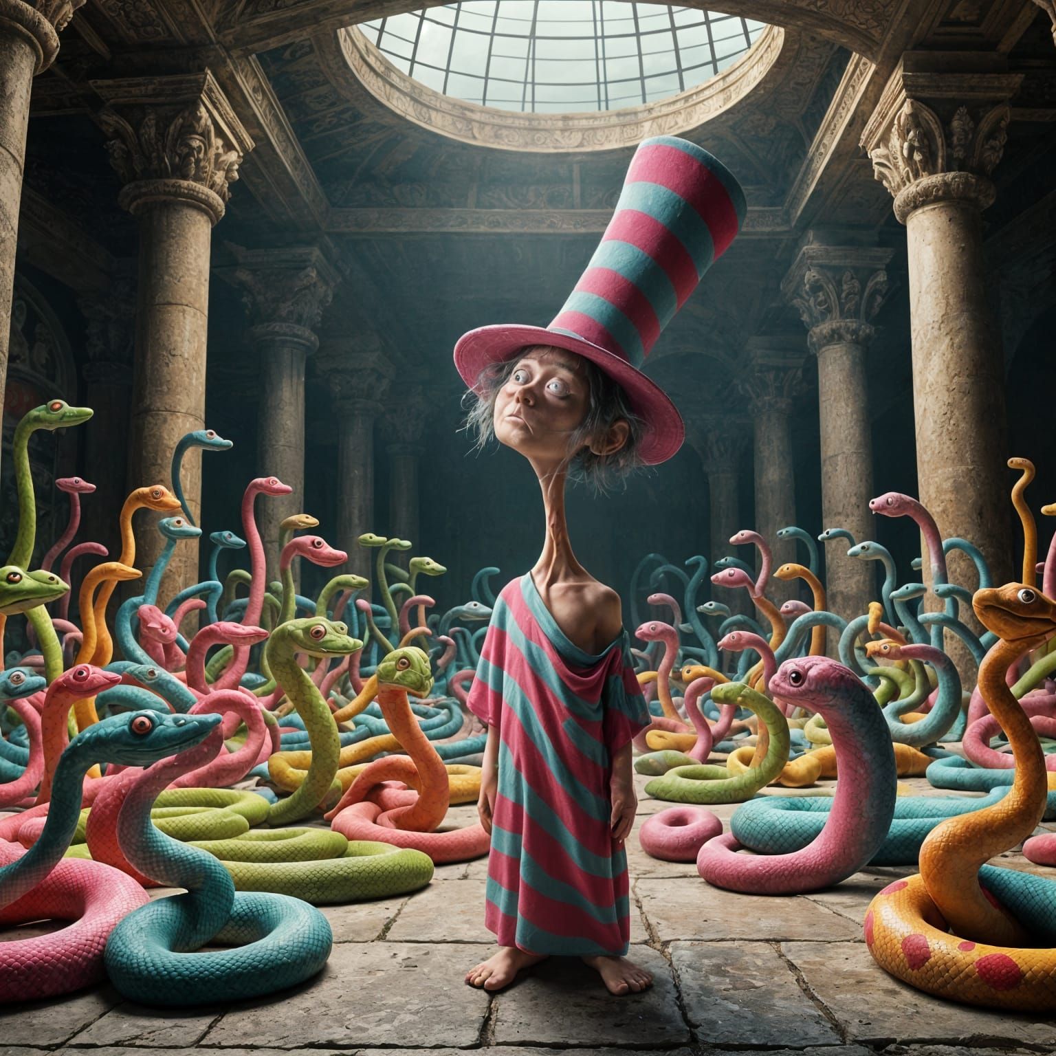 Bob, the high priest of the temple of snakes