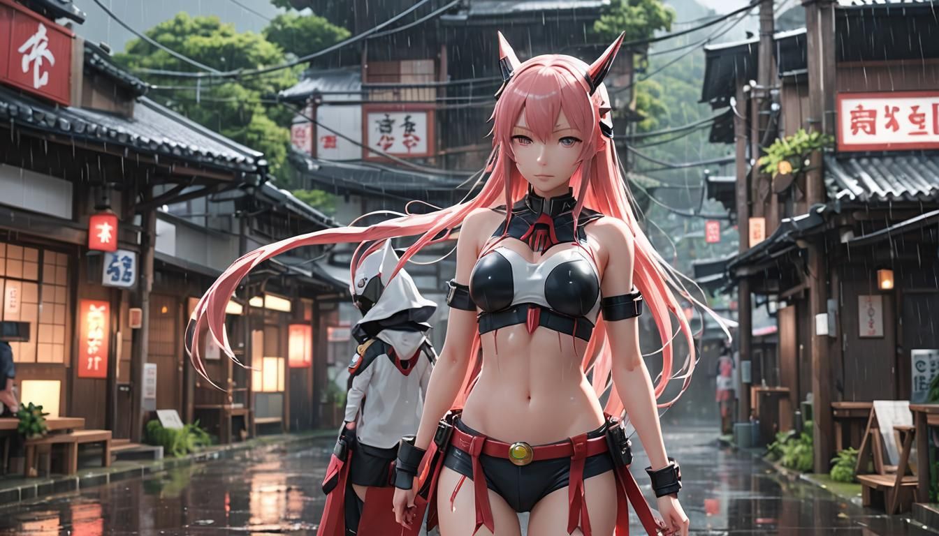 By artist "anime", 3d anime art, inspired by WLOP, Artstatio...
