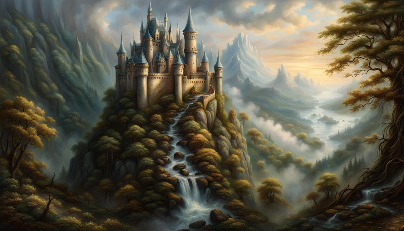 Elf Castle - AI Generated Artwork - NightCafe Creator