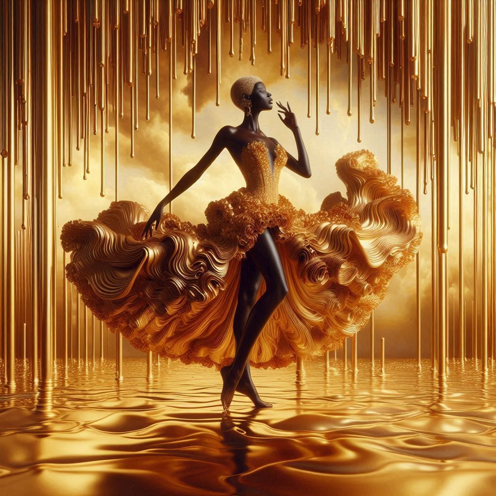 Golden woman