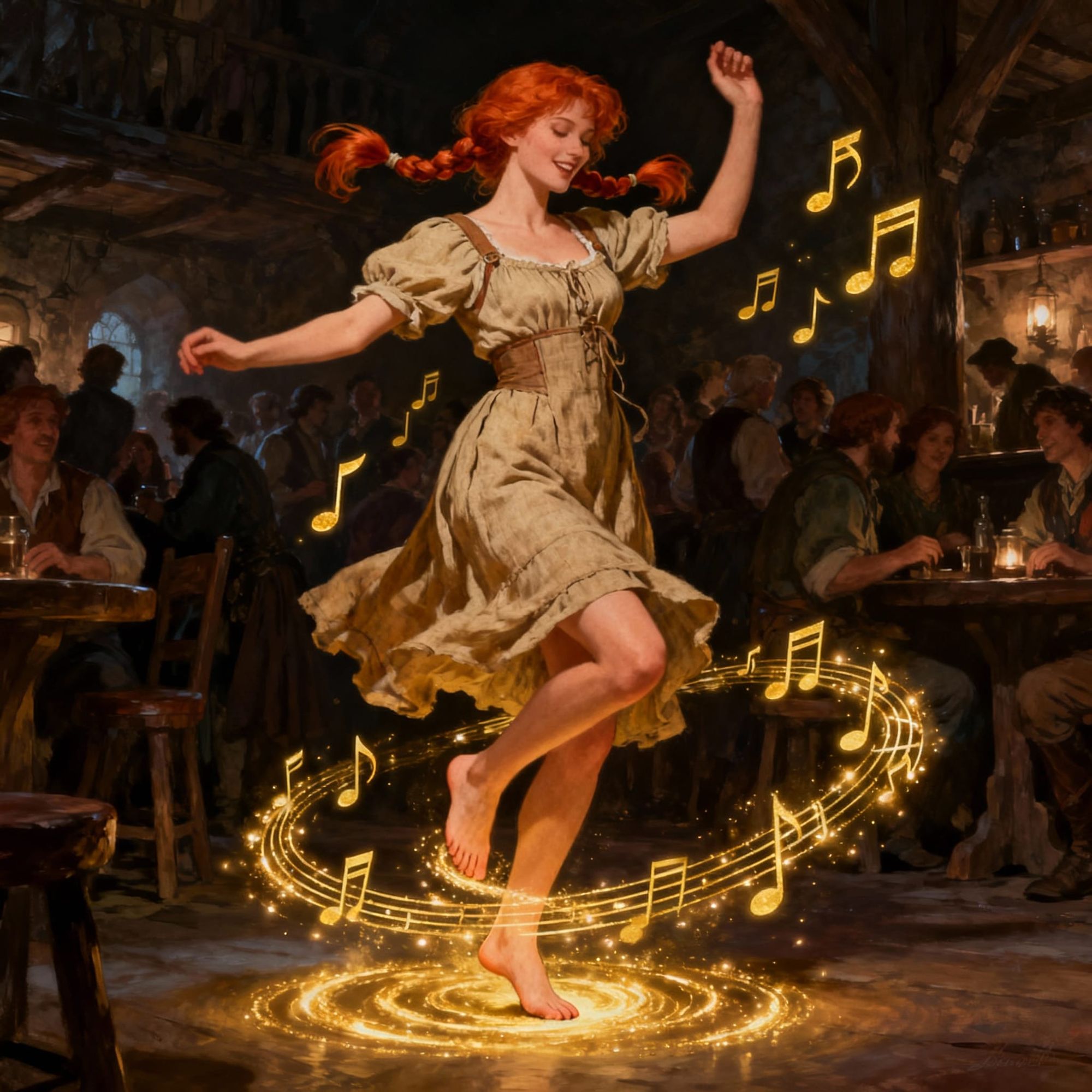 Letting the magic guide her