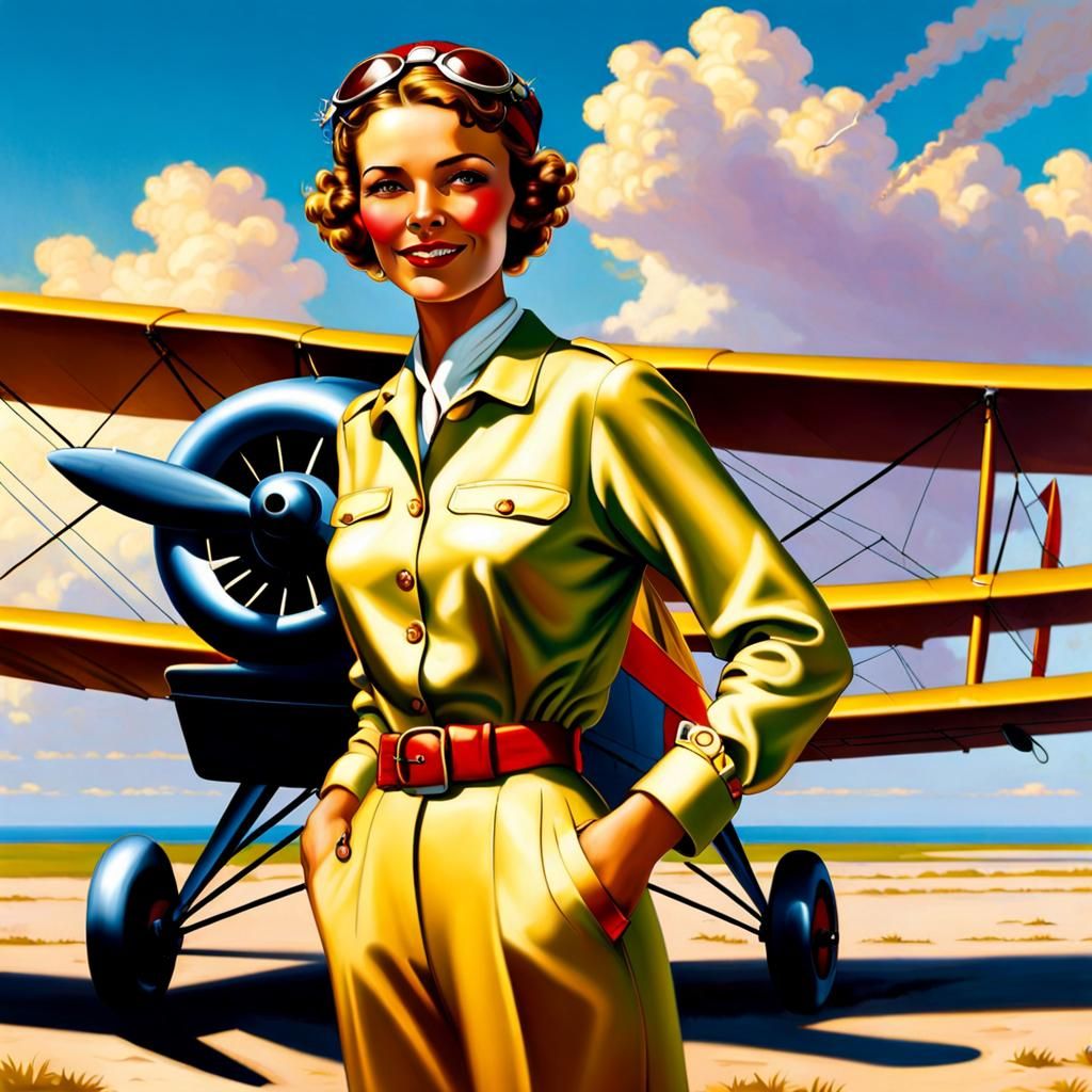 Amelia Earhart  by @GordieLaChance