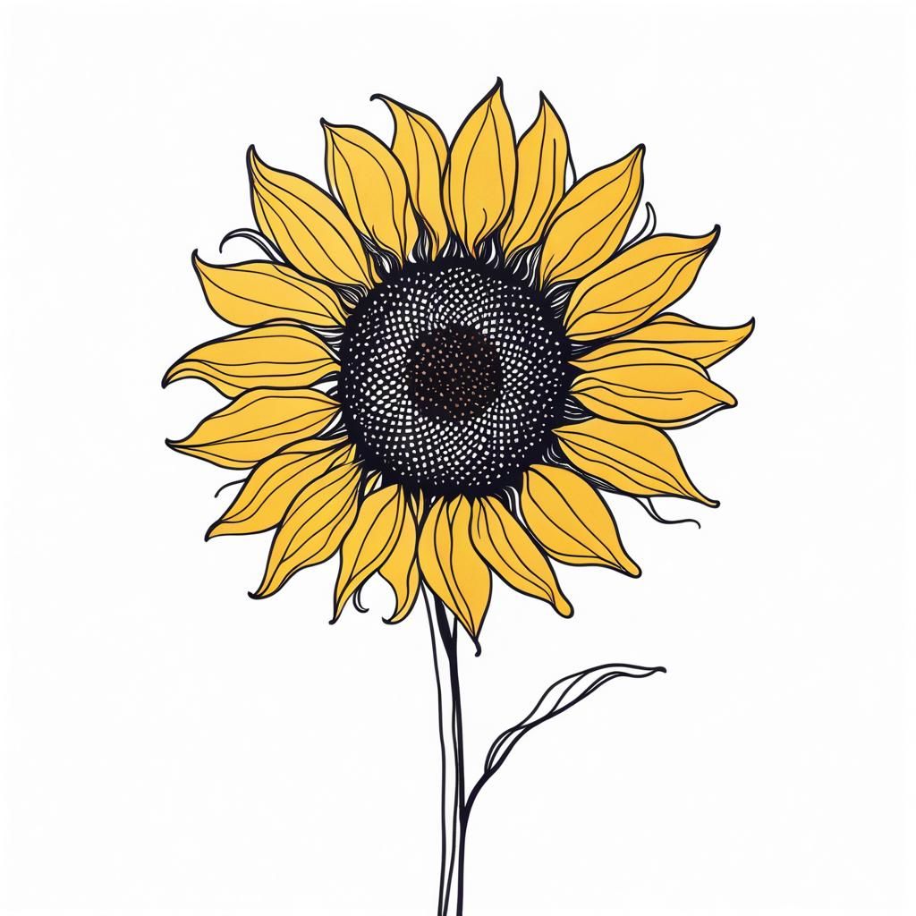 Sunflower - AI Generated Artwork - NightCafe Creator