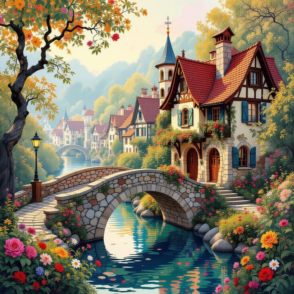 The Bridge Of Blossoms  by @ChronoScribe