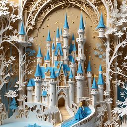 Kirigami Fairy Tale – AI Generated Artwork – NightCafe Creator