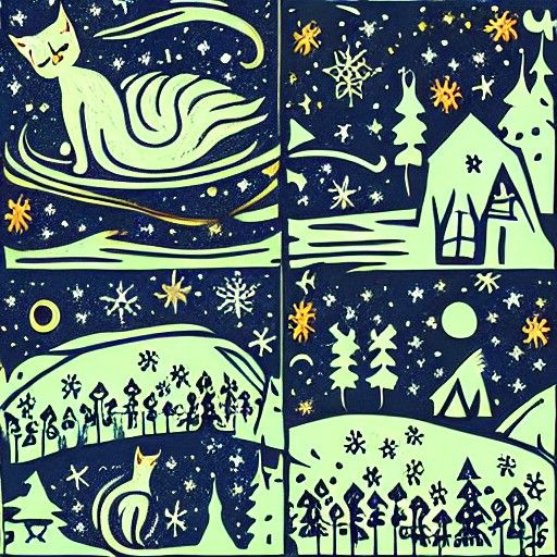les chats qui veillent